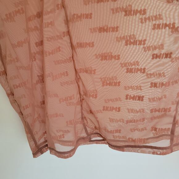 NEW Skims After Hours Slip Dress Rose Clay Logo Sheer Underwire Sexy Women XS - Picture 10 of 13